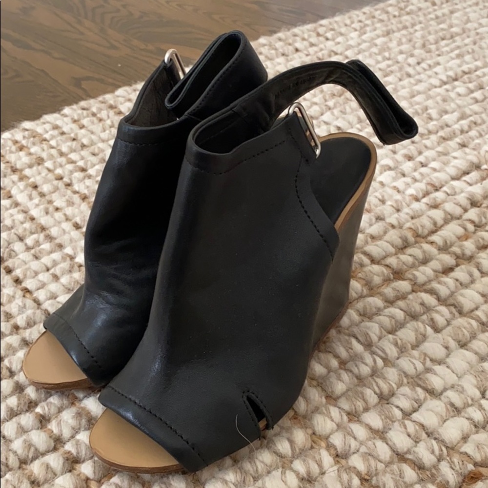 Rag & Bone Black Leather Slingback